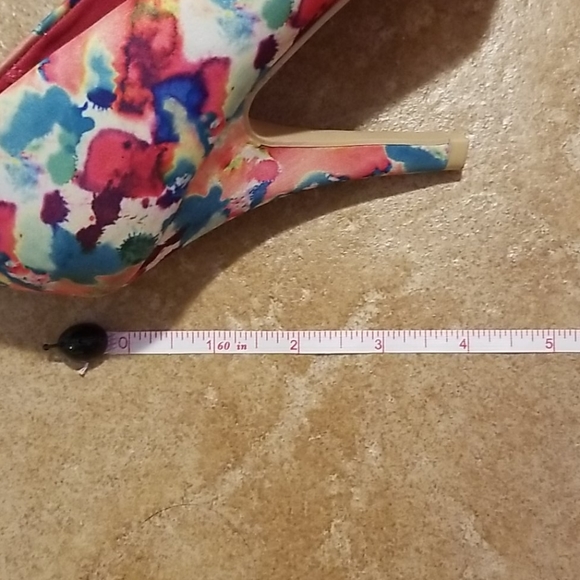 Christian Siriano watercolour high heel open toe 9 - Picture 10 of 10